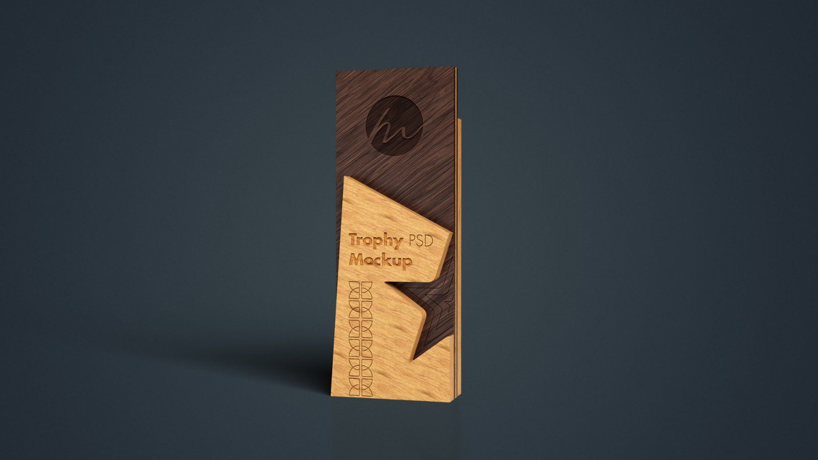 Engraved Layered Wooden Star Award - 5 PSDs — image 3