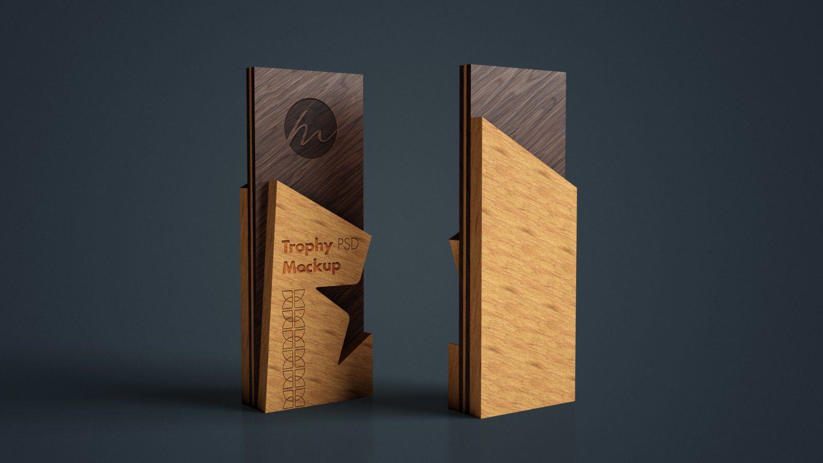 Engraved Layered Wooden Star Award - 5 PSDs — image 5