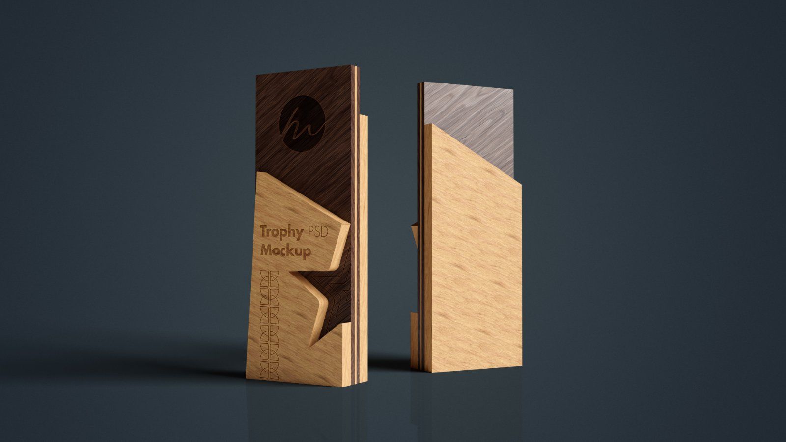 Engraved Layered Wooden Star Award - 5 PSDs — image 6