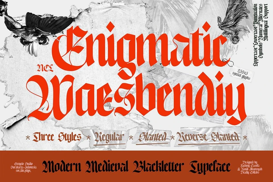 Enigmatic Waesbendiy — Blackletter Font