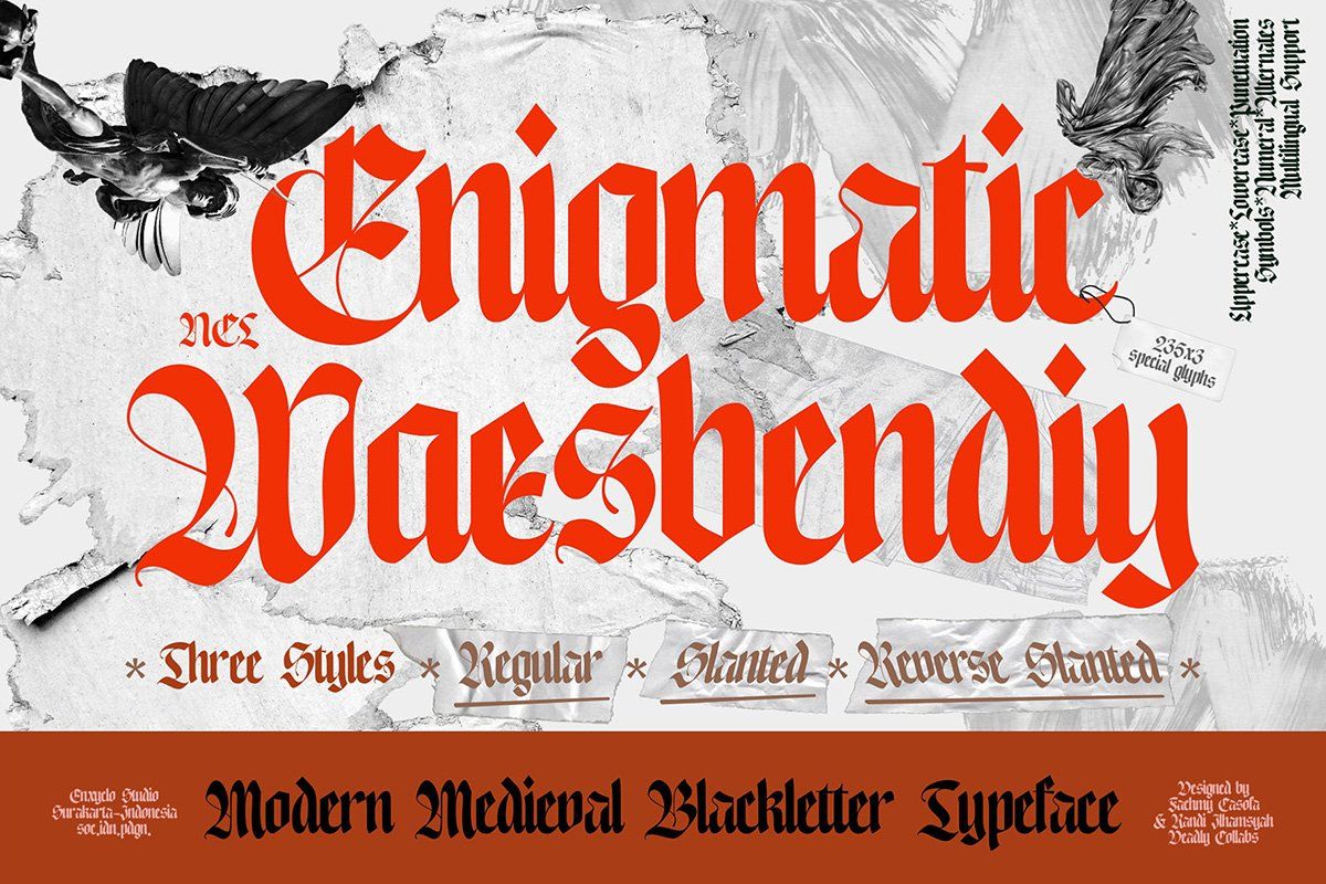 Enigmatic Waesbendiy — Blackletter Font