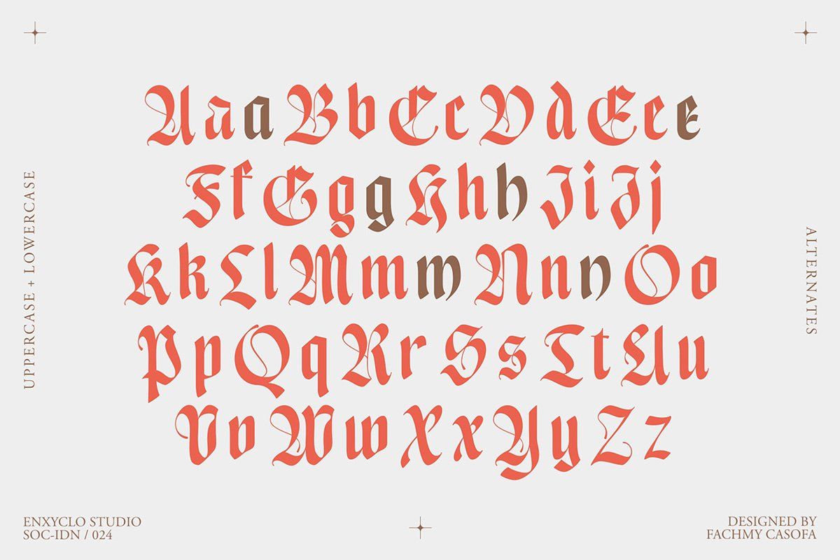 Enigmatic Waesbendiy — Blackletter Font