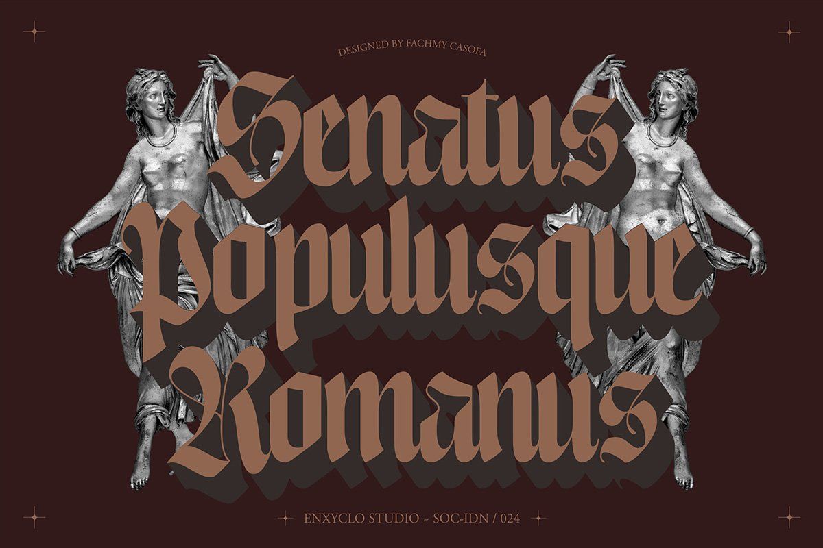 Enigmatic Waesbendiy — Blackletter Font