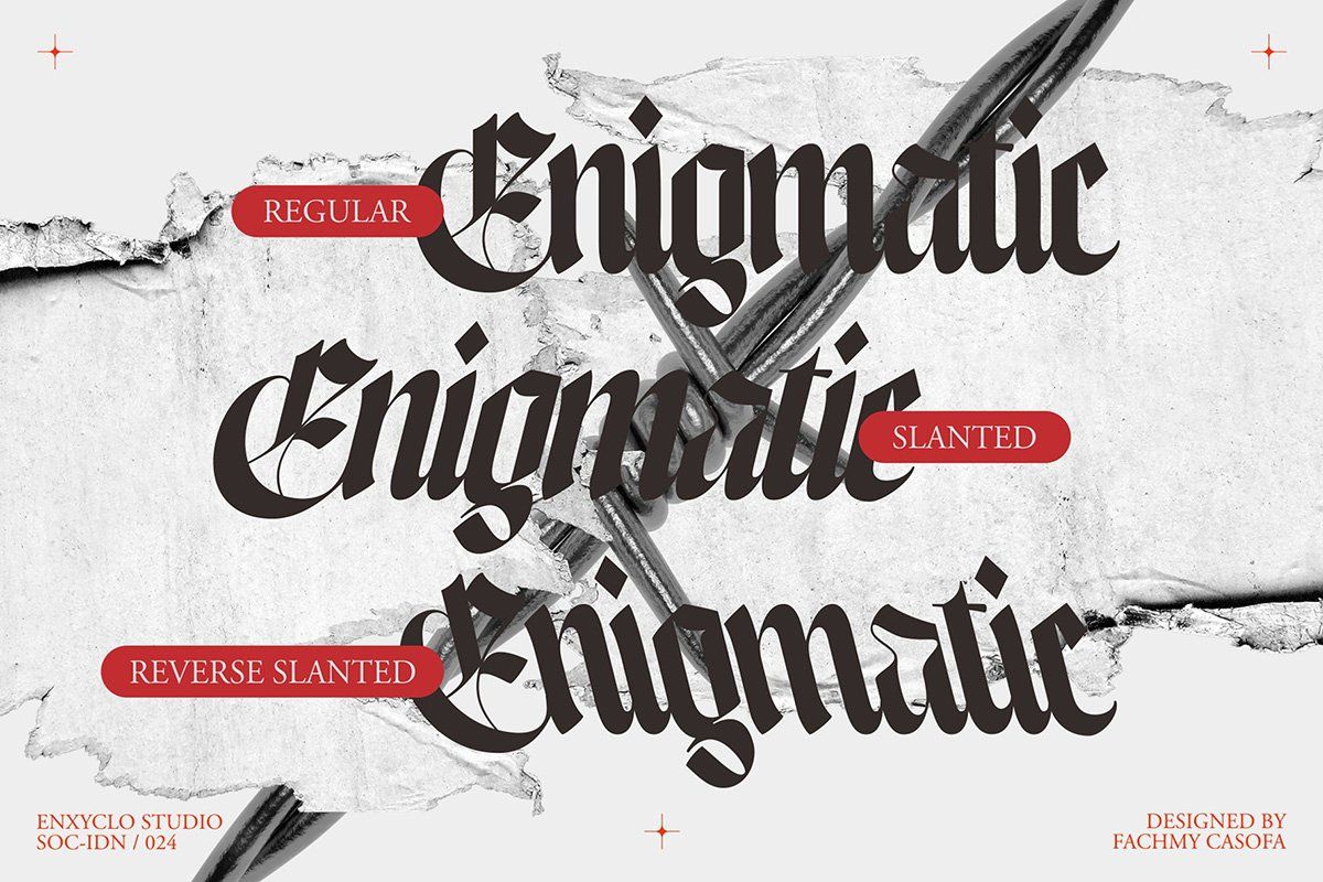 Enigmatic Waesbendiy — Blackletter Font