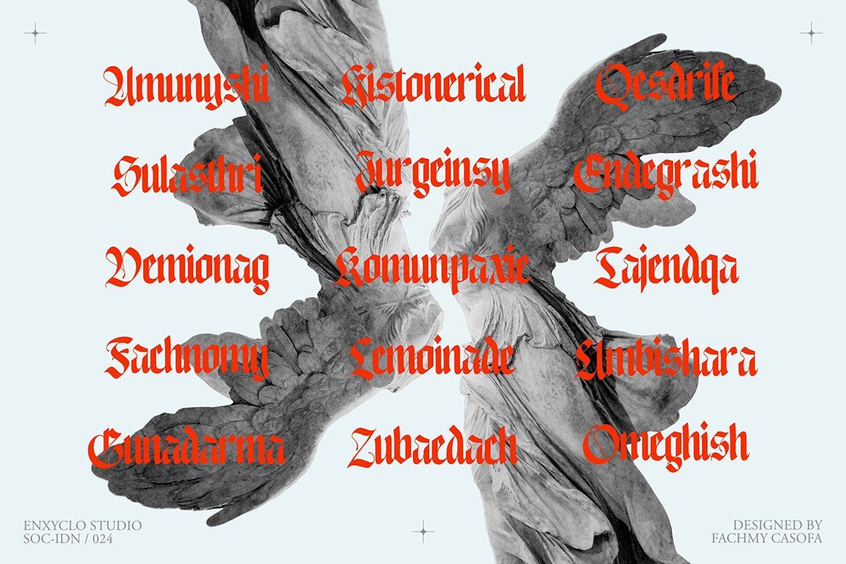 Enigmatic Waesbendiy — Blackletter Font