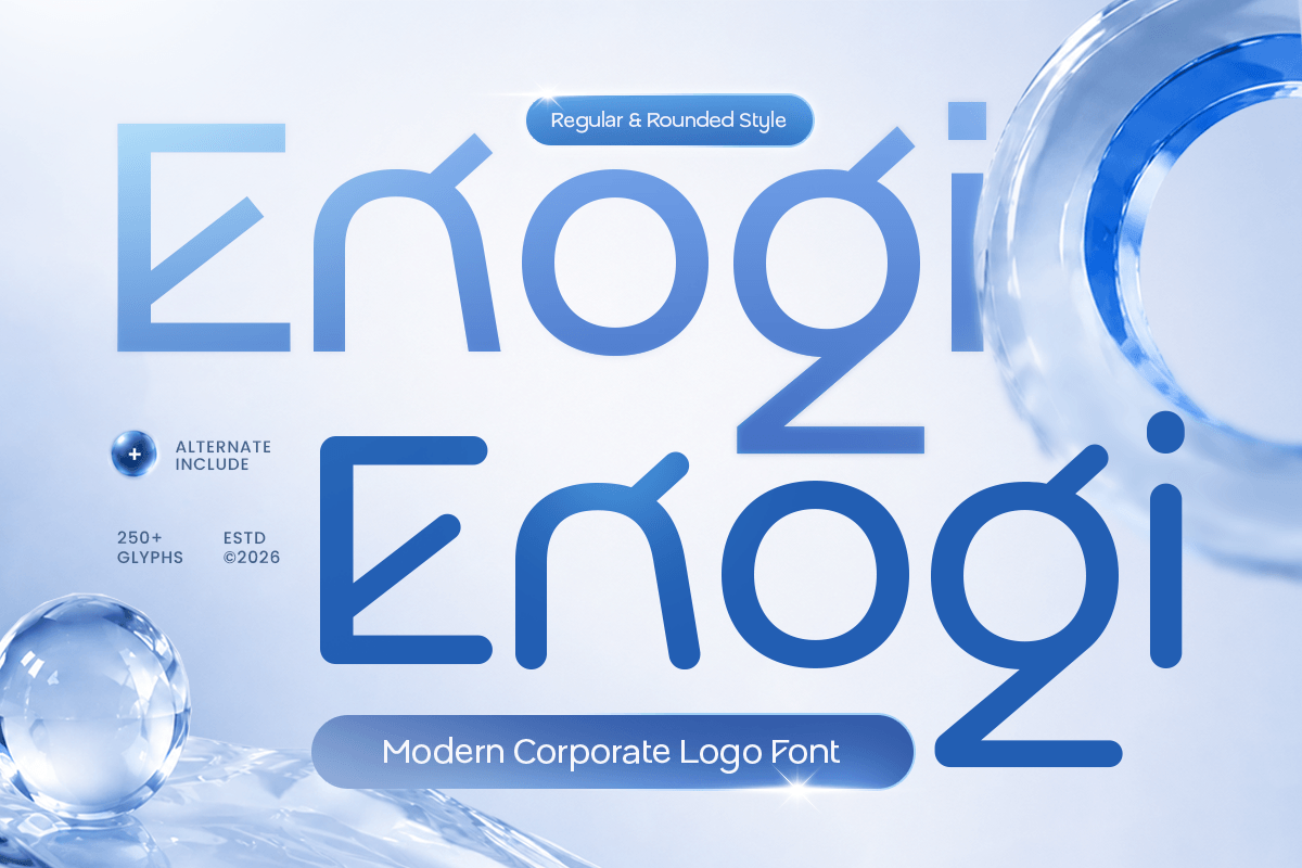 Enogi-Modern Corporate Logo Font — image 1