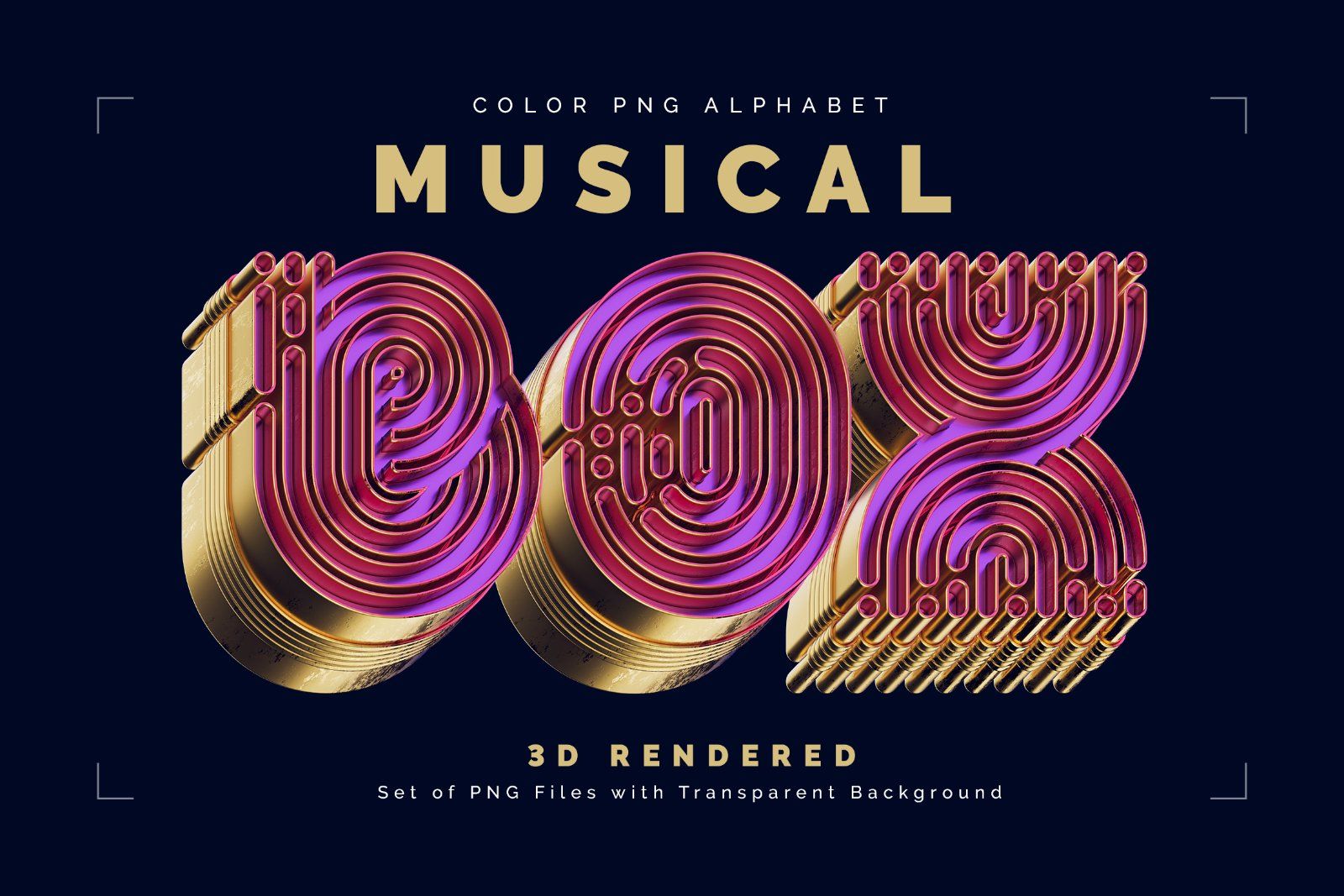 Musical BOX — Color Bitmap Font — image 1