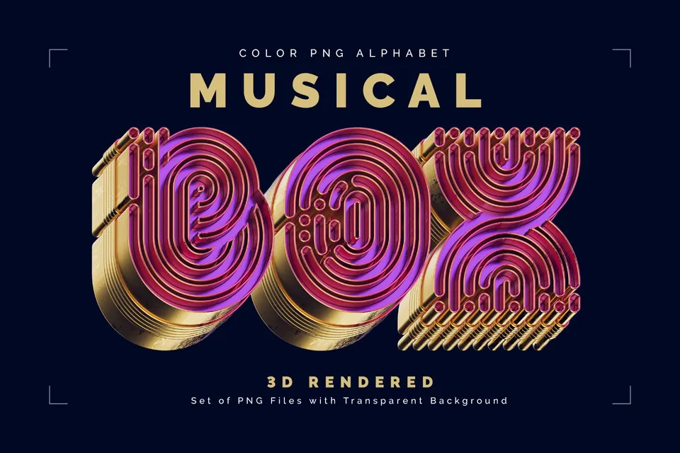 Musical BOX — Color Bitmap Font