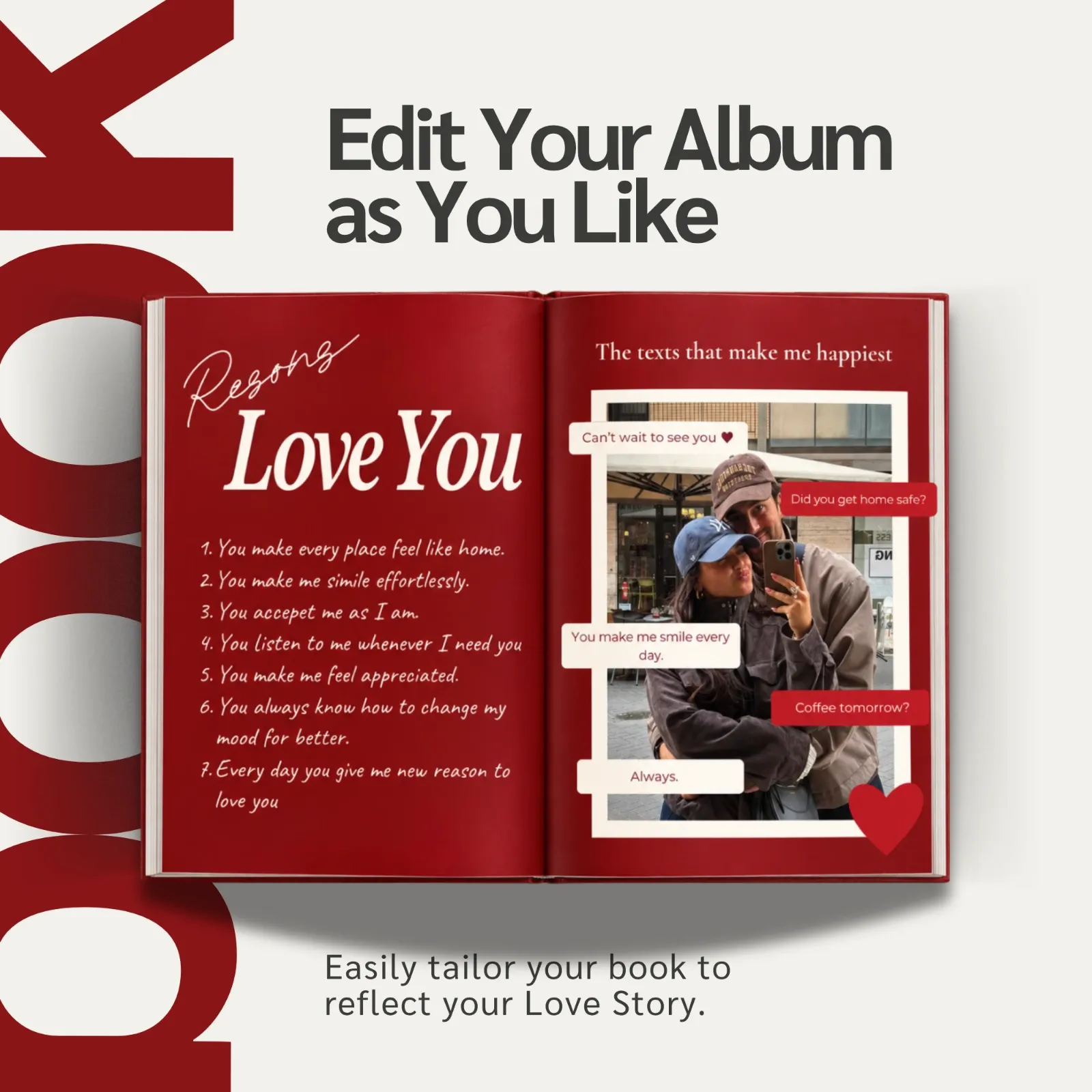Custom Couple Photo Book Template | Anniversary Gift (Digital Download) — image 2
