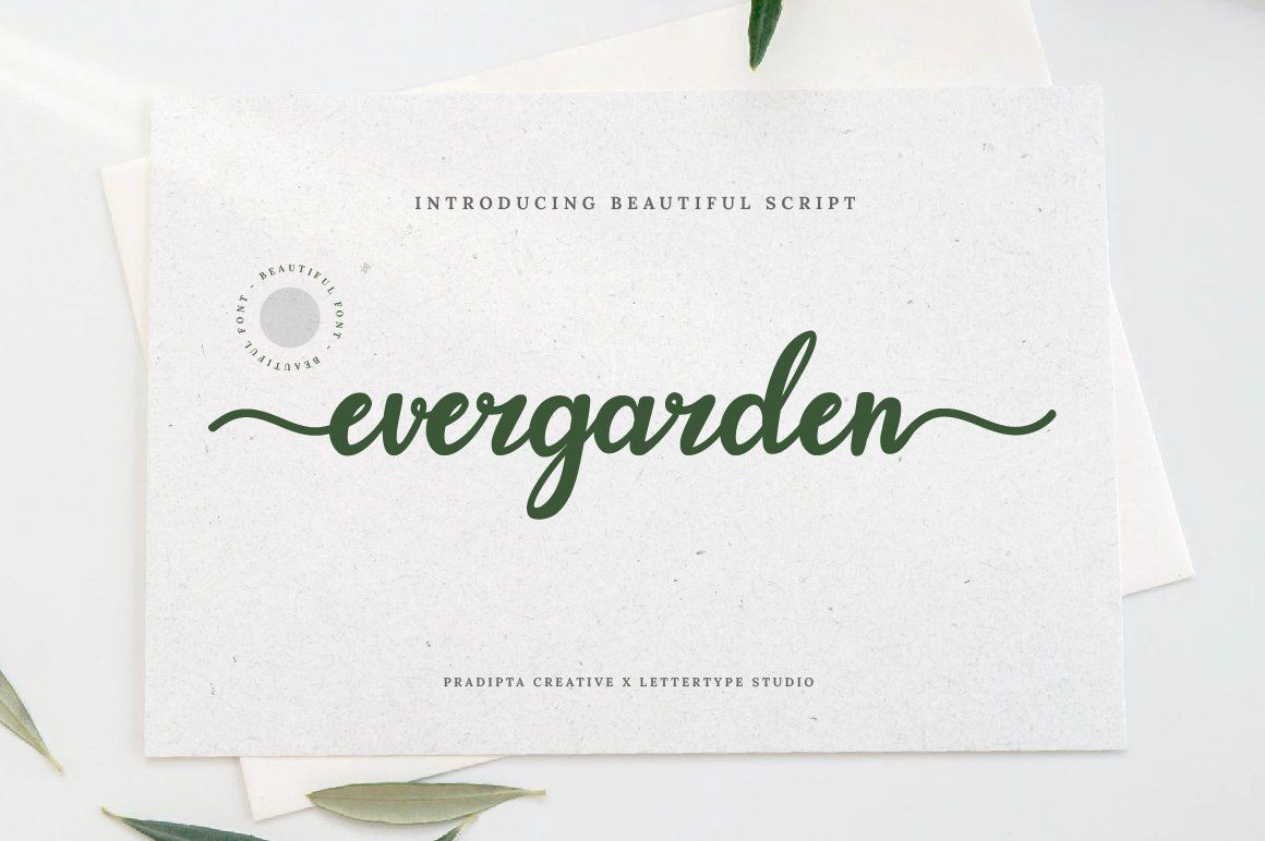 Evergarden Beautiful Script Font — image 1