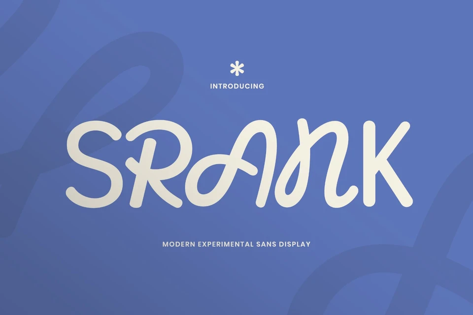 Srank - Experimental Sans Font