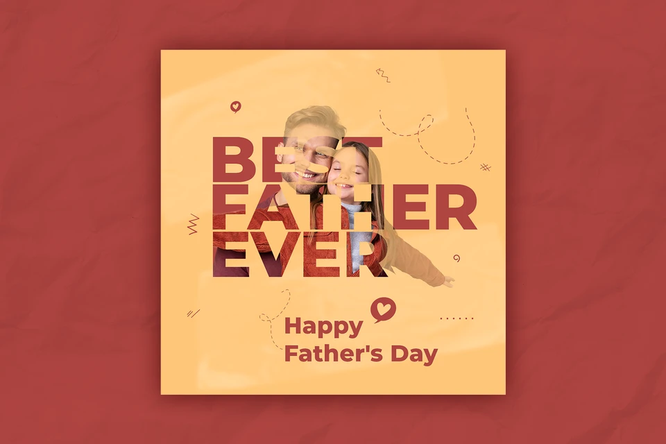 Fathers Day Social Media Template-22-057