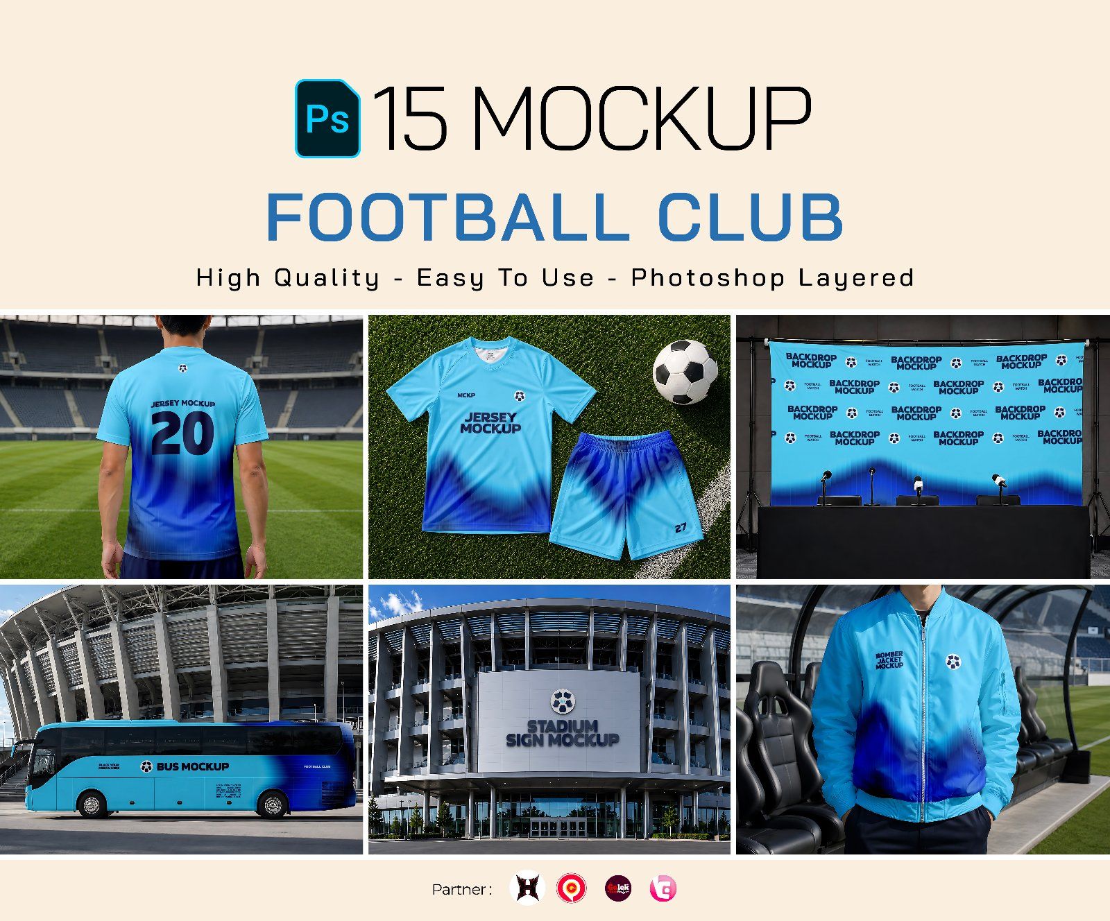 Premium Branding New Football Club Mockup — image 1