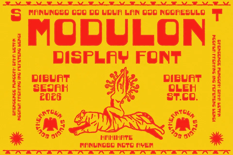 MODULON Display Font