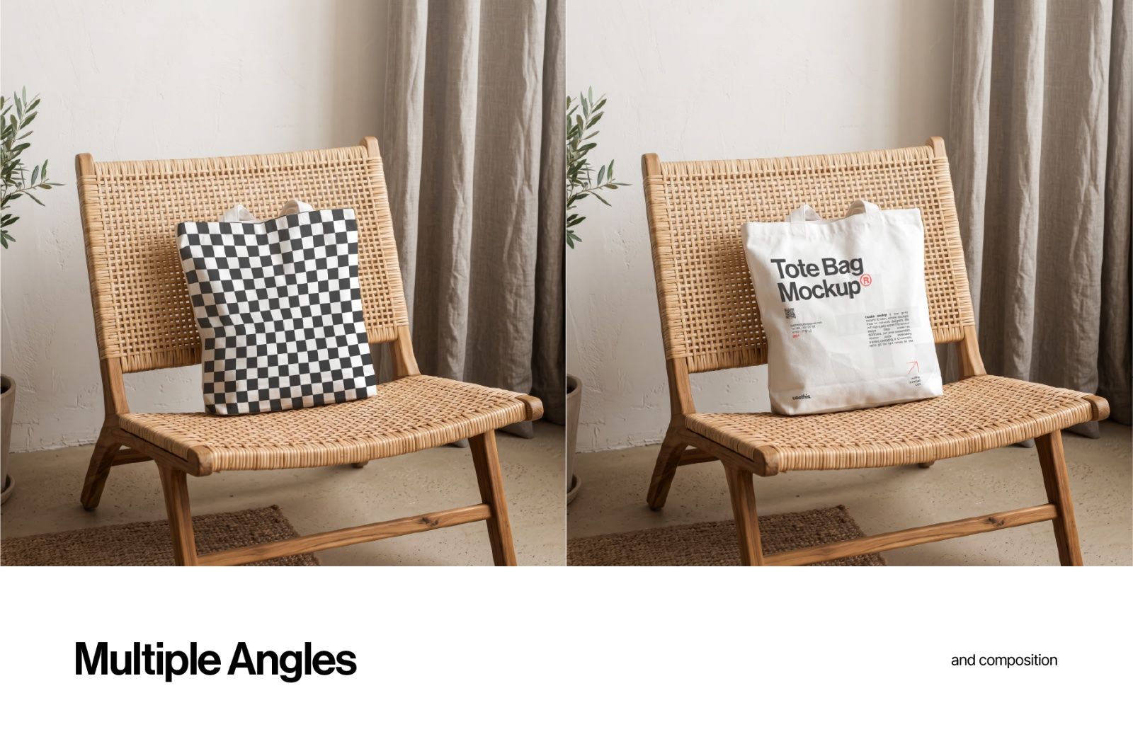 Rattan Studio Poster & Tote Bag Mockup Bundle — image 7
