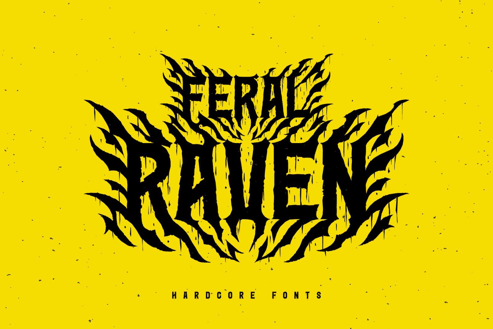 Feral Raven - Hardcore Font — image 1