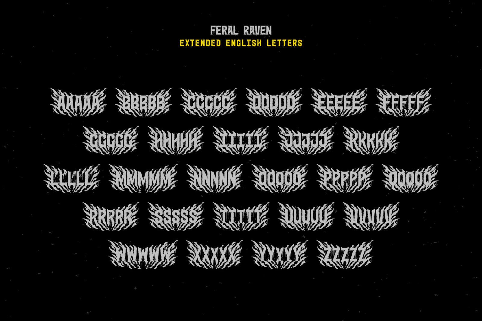 Feral Raven - Hardcore Font — image 7