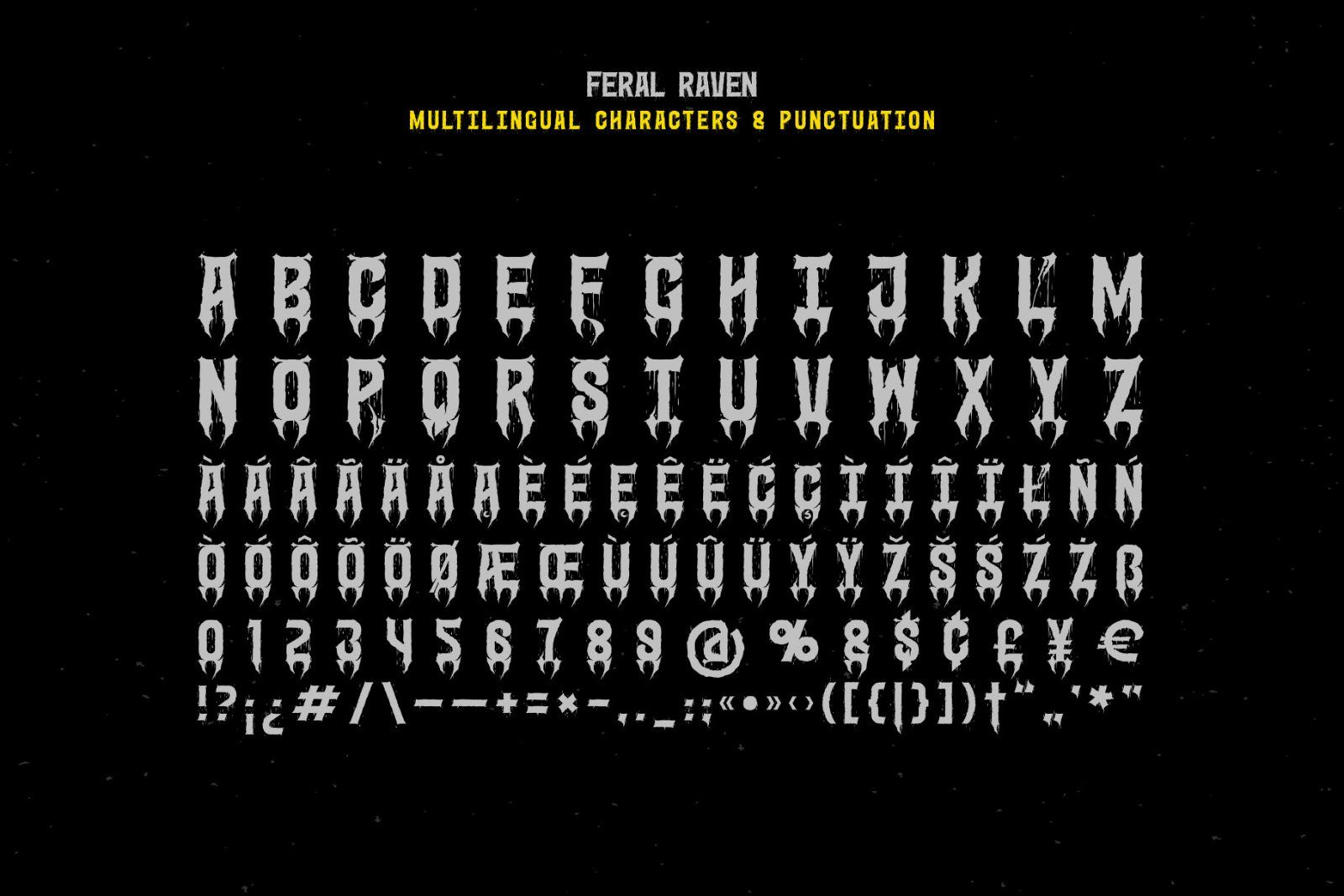 Feral Raven - Hardcore Font — image 8