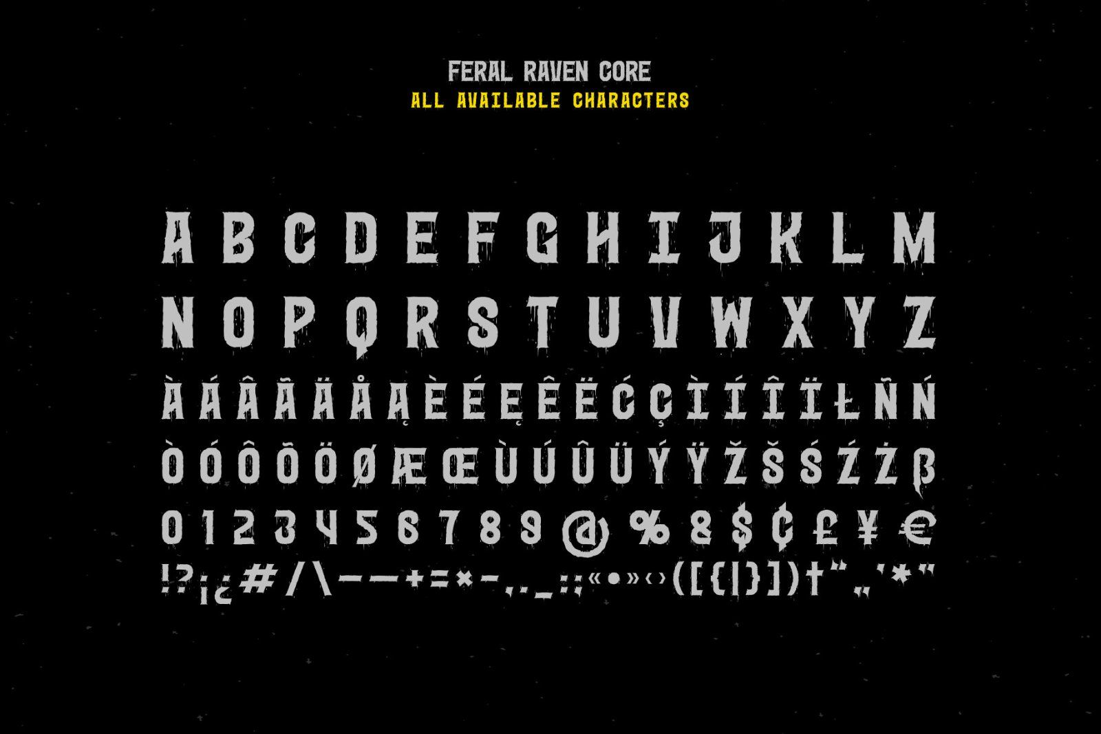 Feral Raven - Hardcore Font — image 9