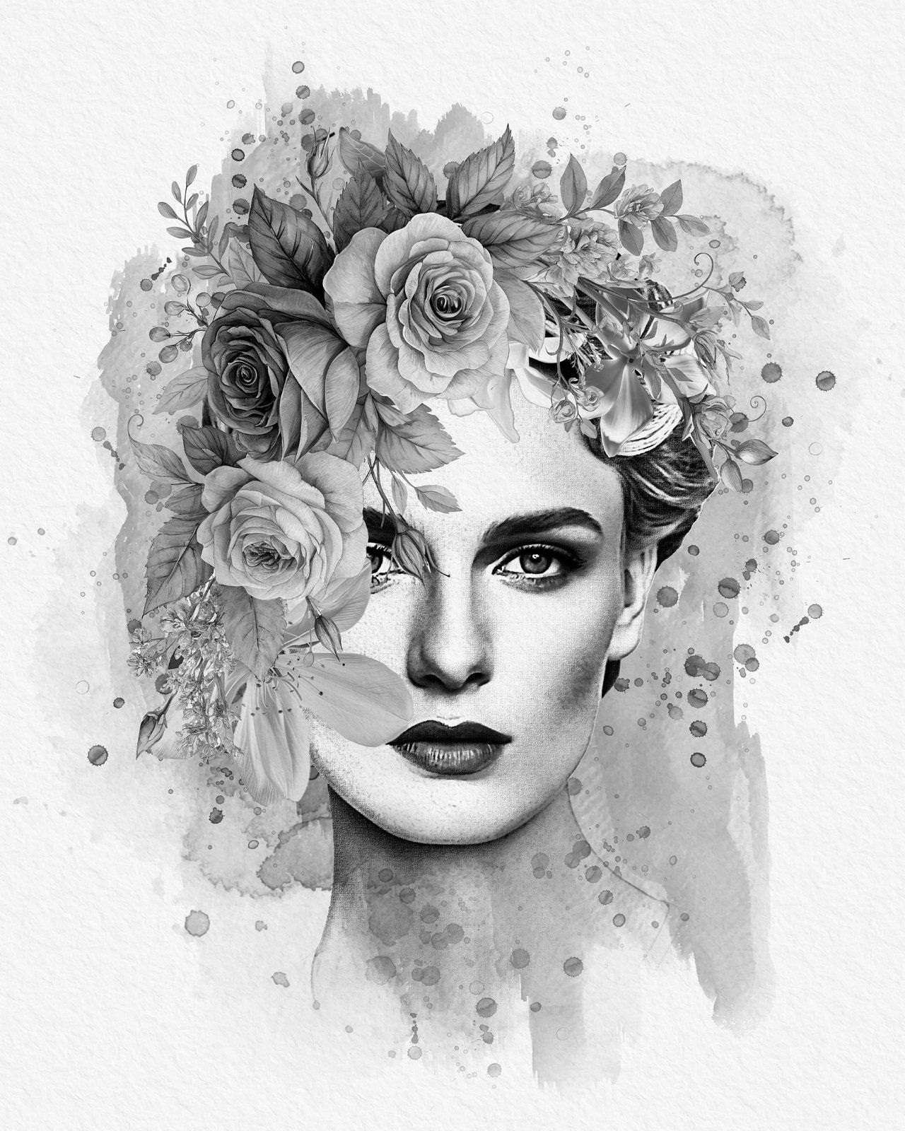 Flower Decoration Photo Template