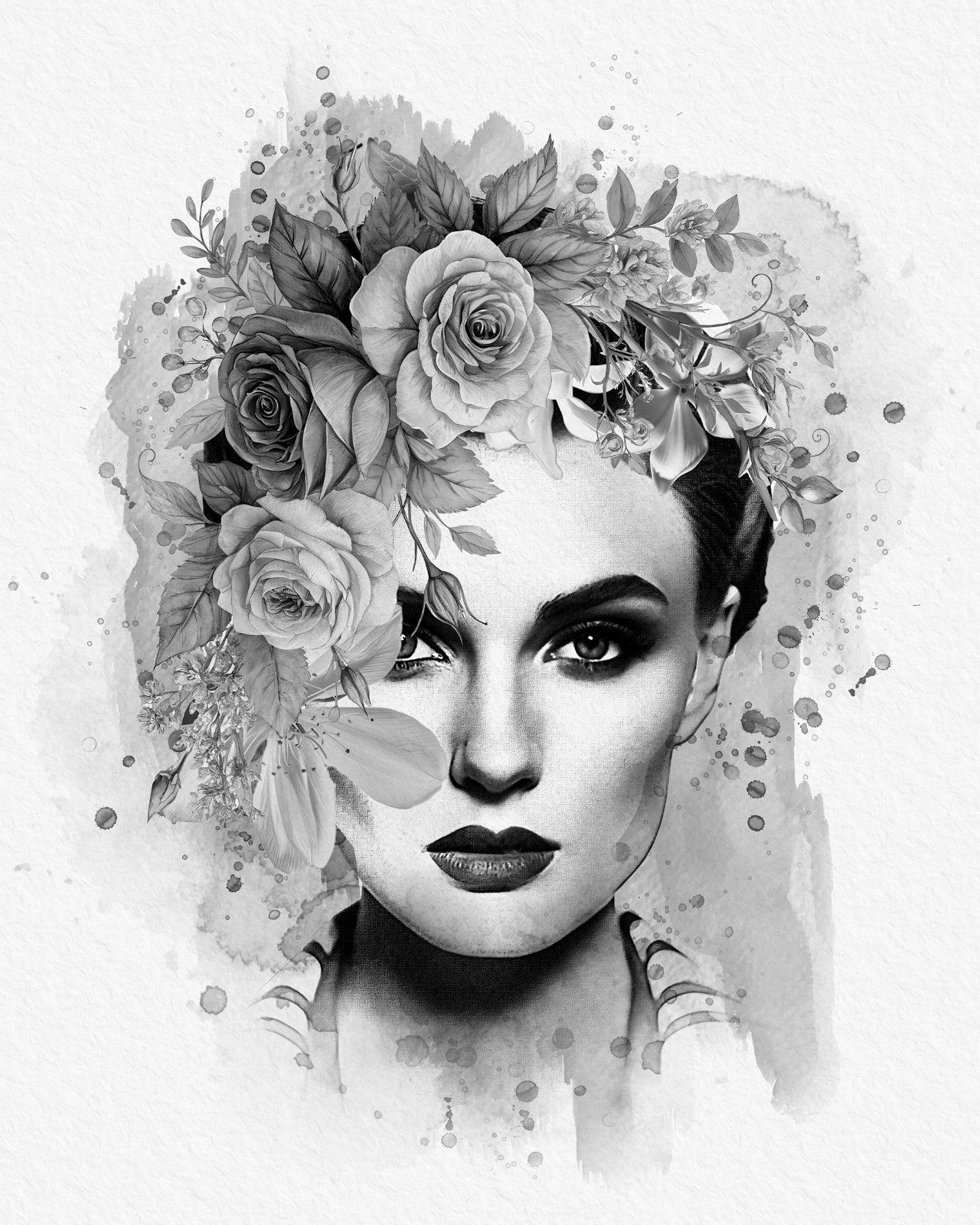 Flower Decoration Photo Template