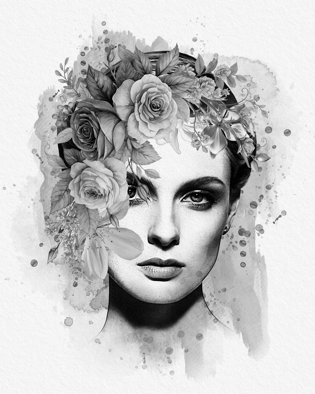 Flower Decoration Photo Template