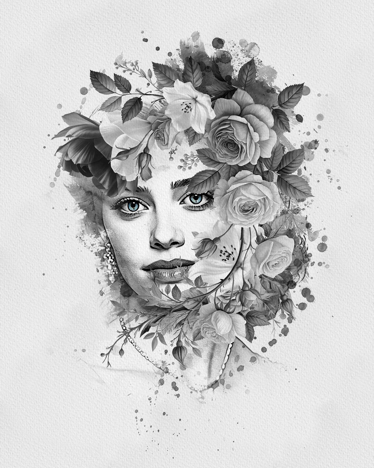 Flower Decoration Photo Template