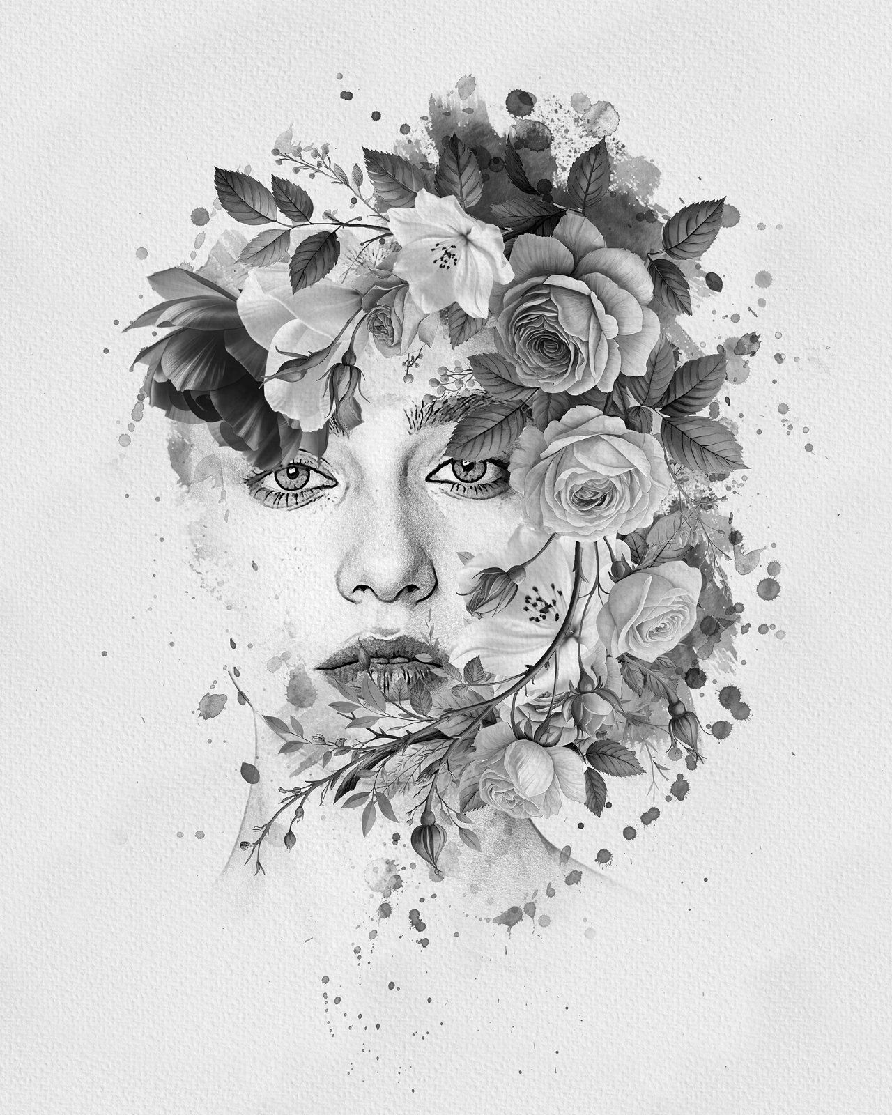 Flower Decoration Photo Template