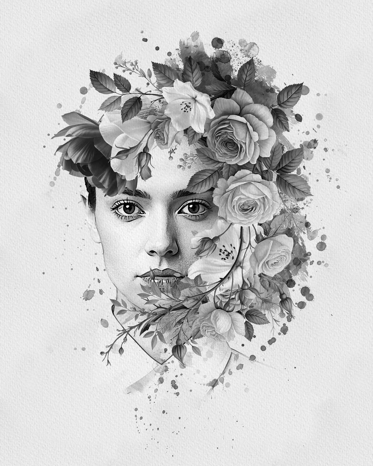 Flower Decoration Photo Template