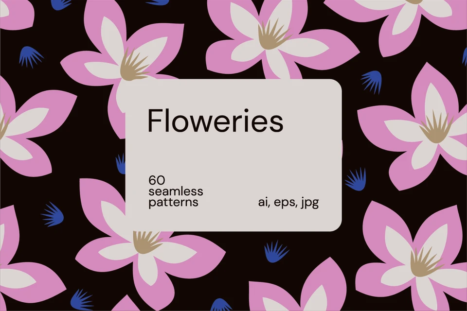 Floweries Seamless Patterns