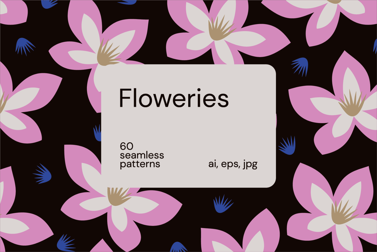 Floweries Seamless Patterns — image 1