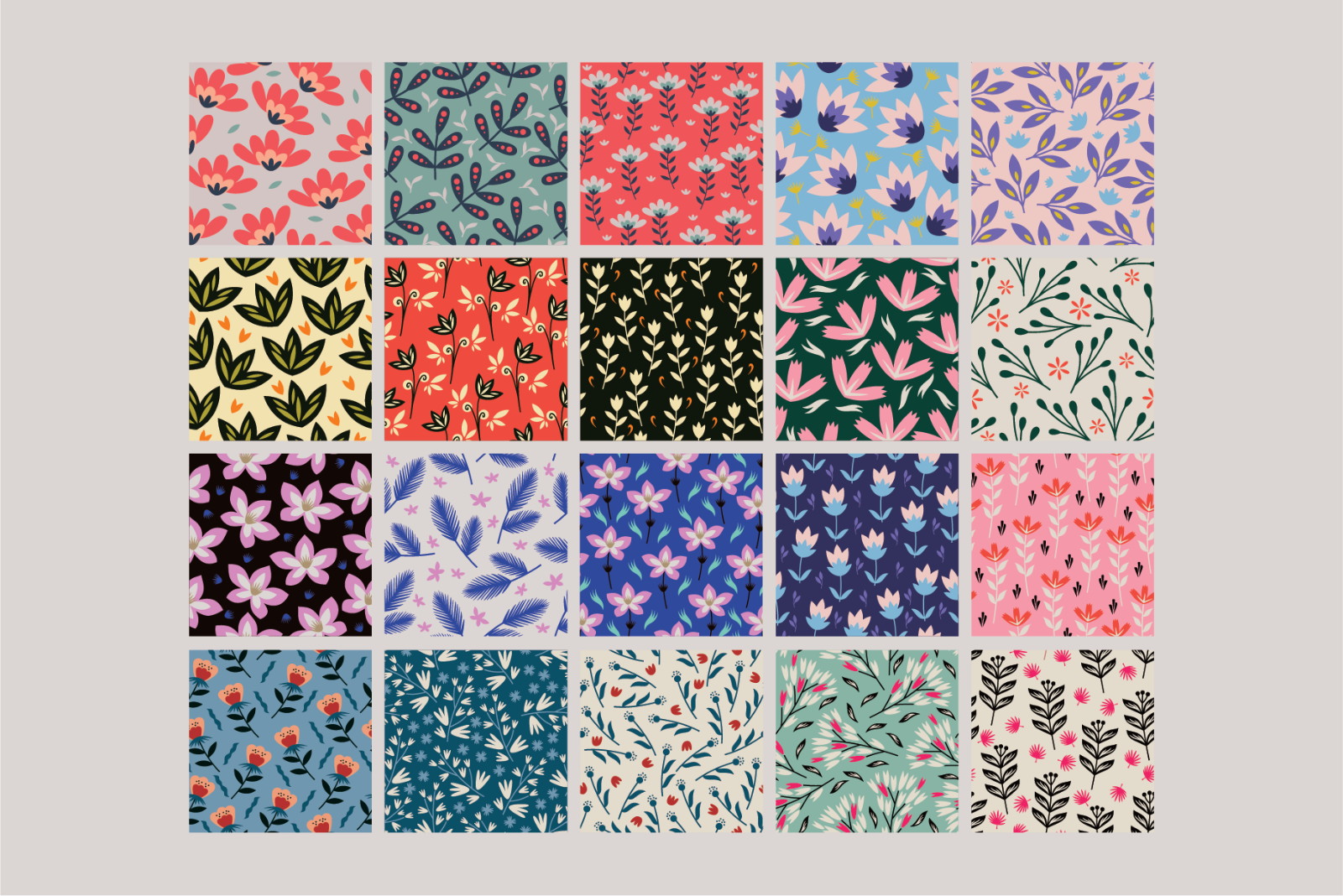 Floweries Seamless Patterns — image 7