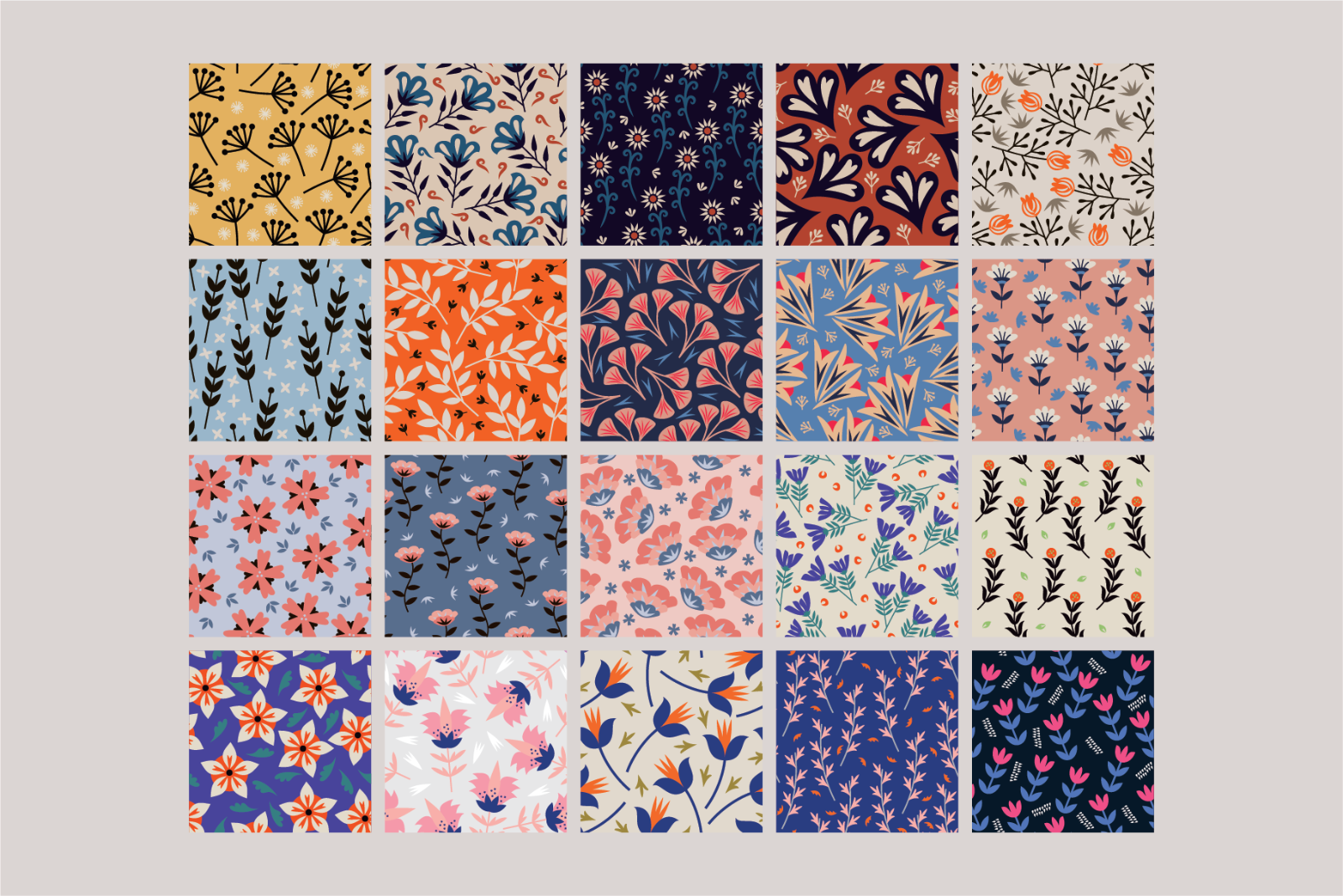 Floweries Seamless Patterns — image 8