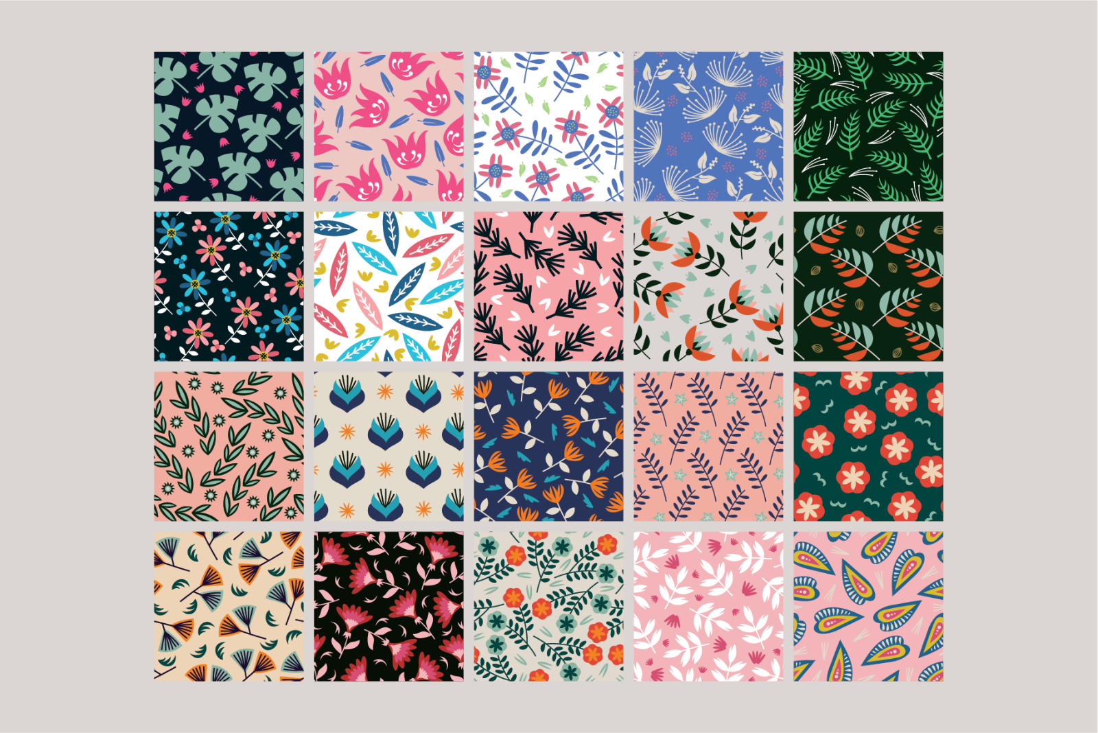 Floweries Seamless Patterns — image 9