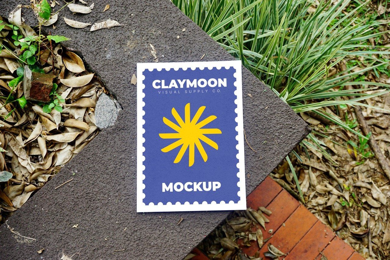 Poster Mockup - Outdoor Garden Stone Series — image 1