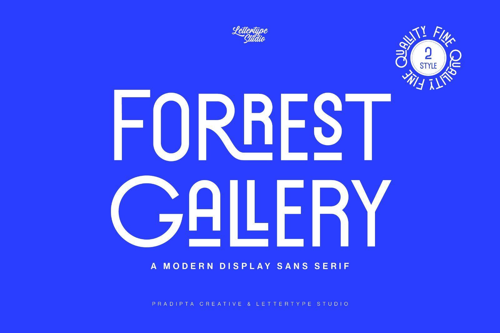Forrest Gallery Modern Display Font — image 1