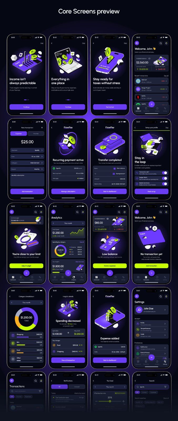Finance App UI Kit & Fintech Illustration Pack — image 6