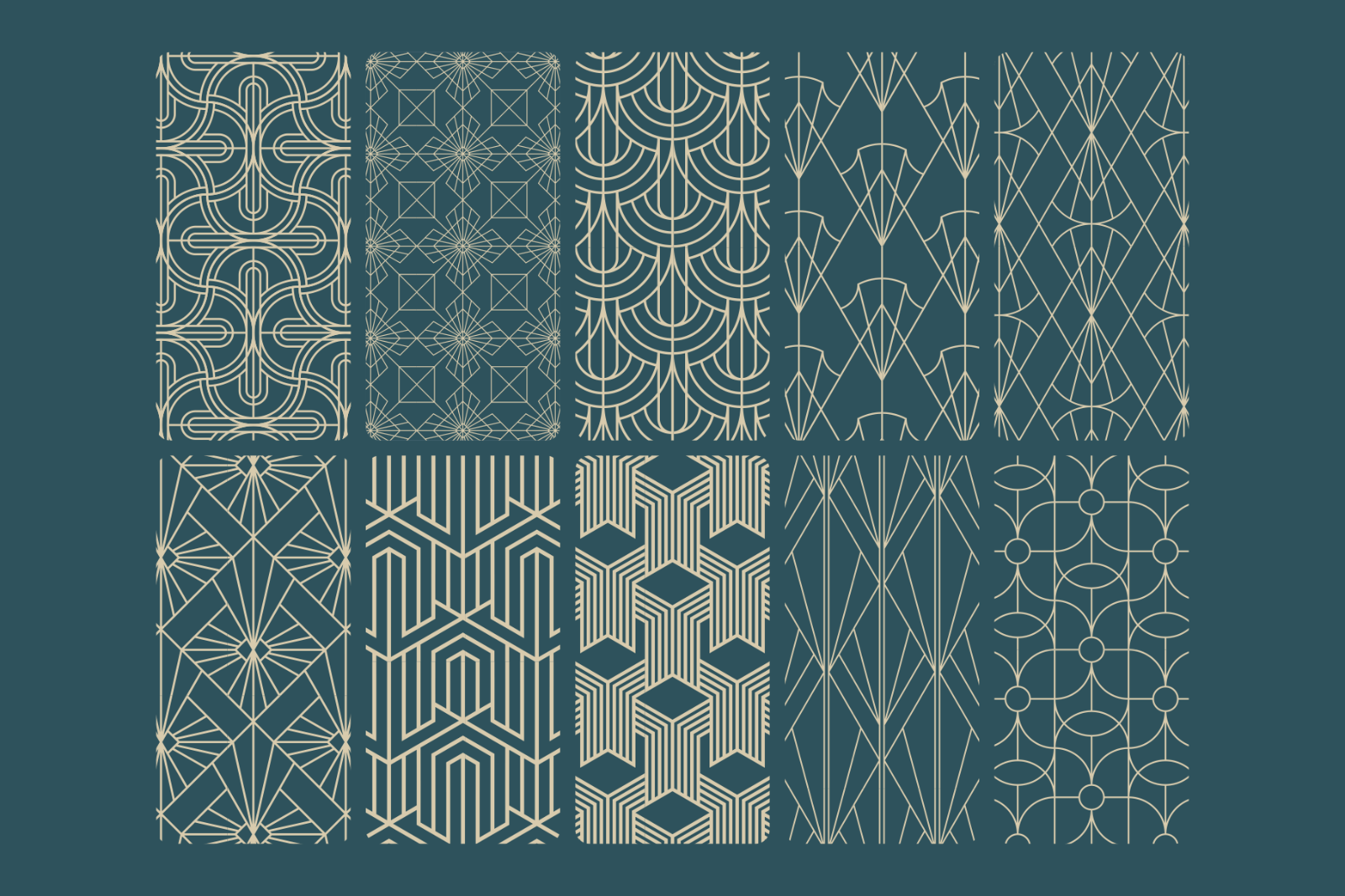 Geometric Art Deco Patterns — image 5