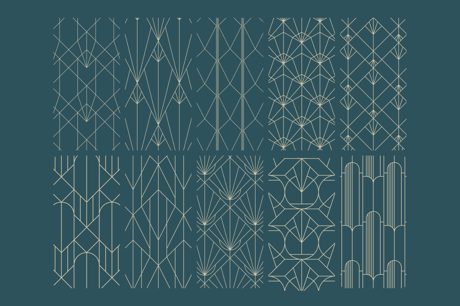 Geometric Art Deco Patterns — image 8