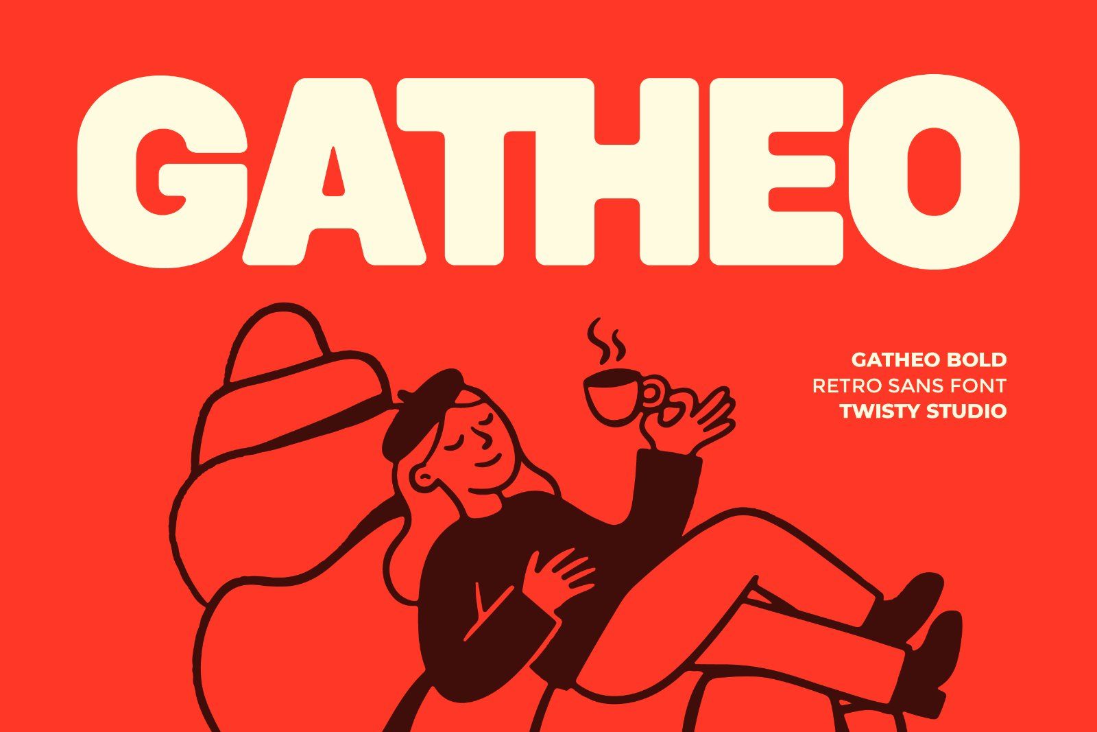 Gatheo - Bold Retro Sans Display Font — image 1