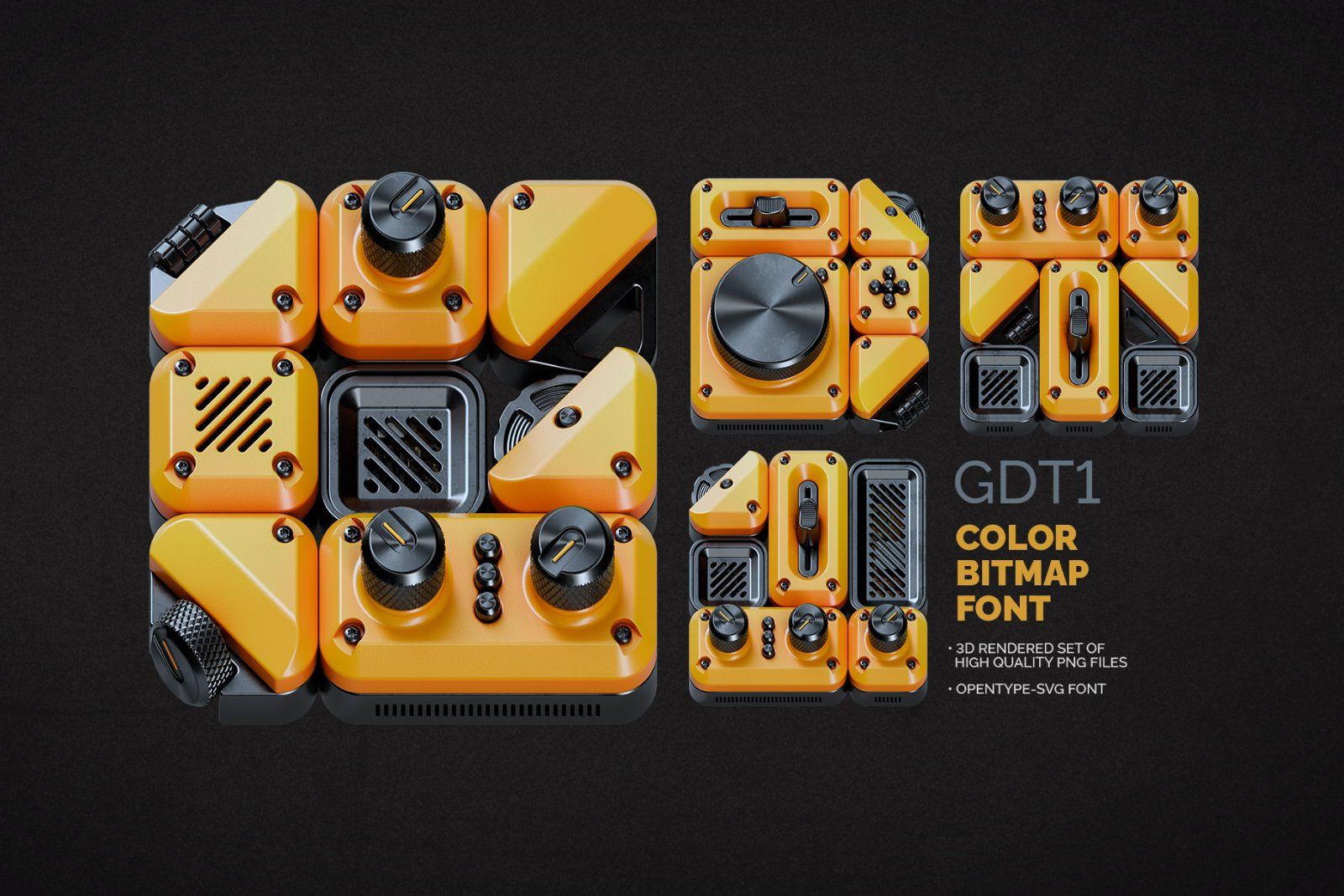 GDT1 - Color Bitmap Font — image 1