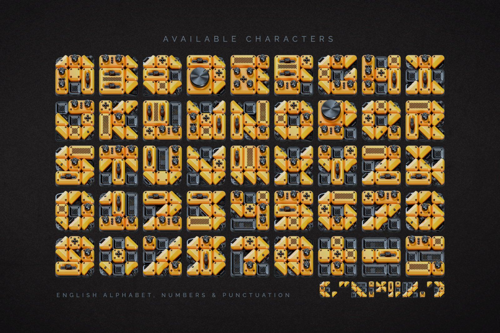 GDT1 - Color Bitmap Font — image 5