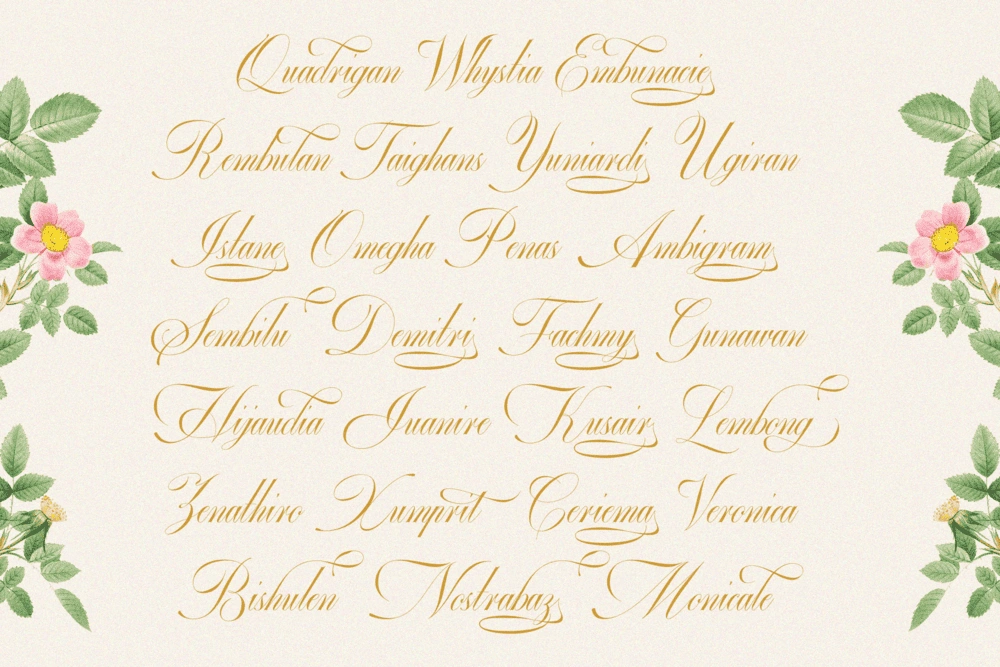 GEFUHATPIN — Elegant Calligraphy Font — image 18