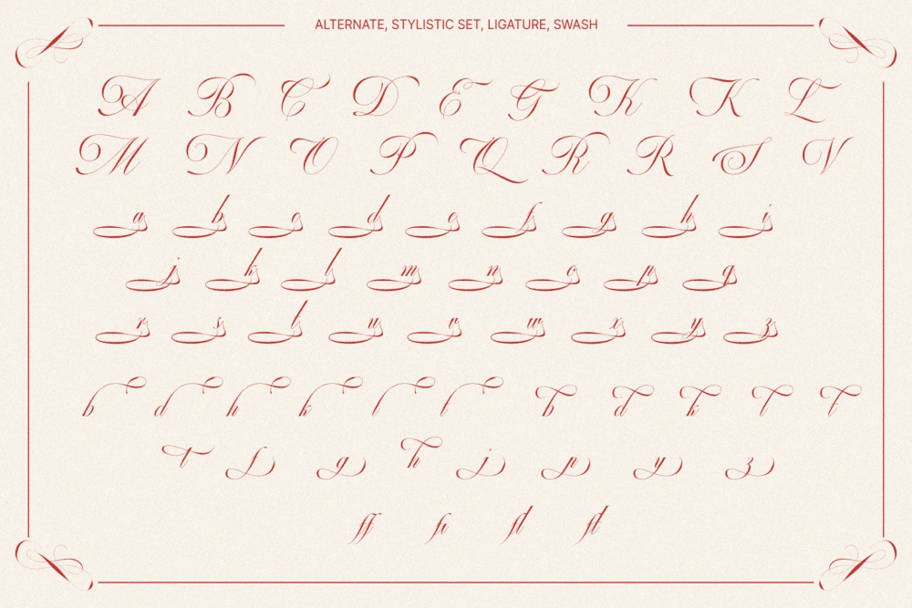 GEFUHATPIN — Elegant Calligraphy Font — image 20