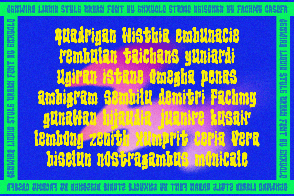 Genwiro — Urban Font