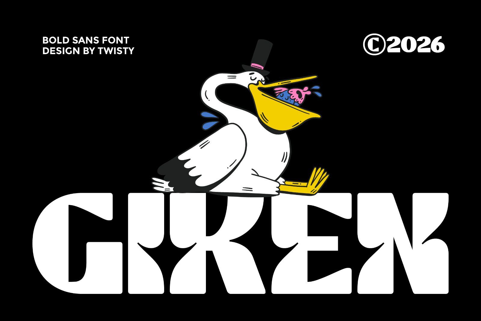 Giken - Bold Sans Serif Font — image 1