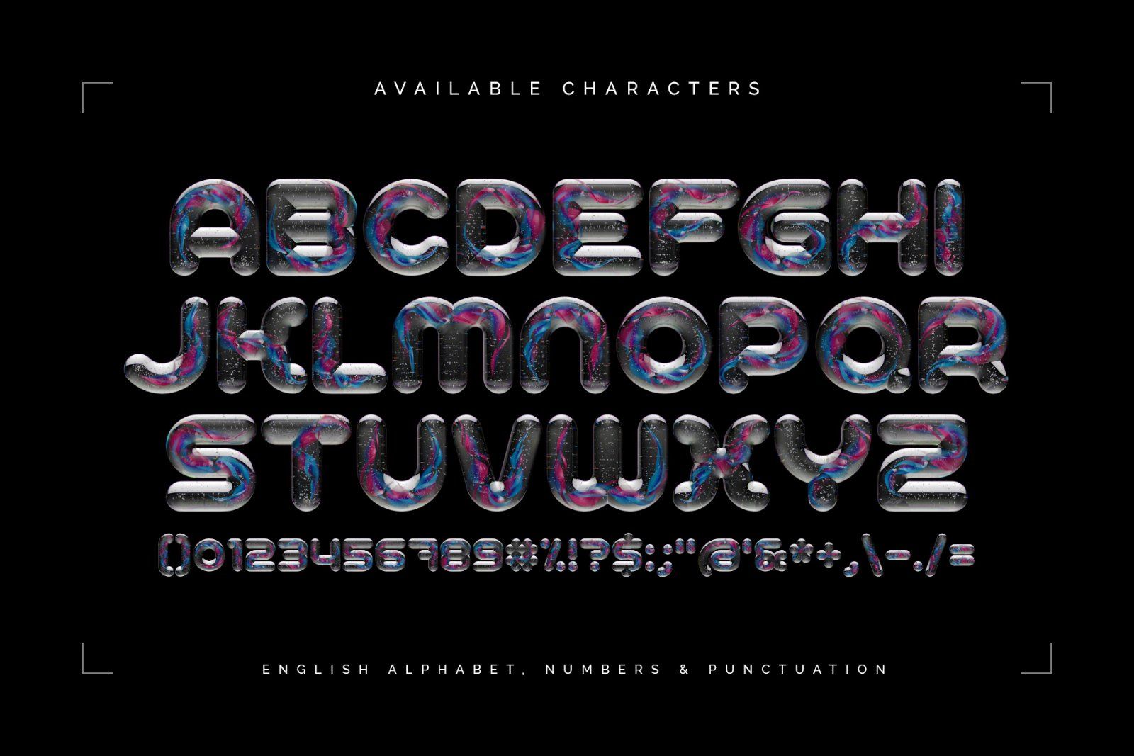 Glass Marbles — Color Bitmap Font — image 4
