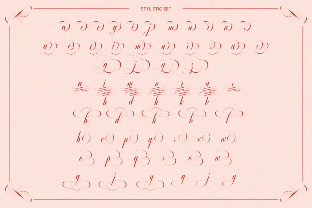 GLOWING ROMANCE — Calligraphy Luxury Font