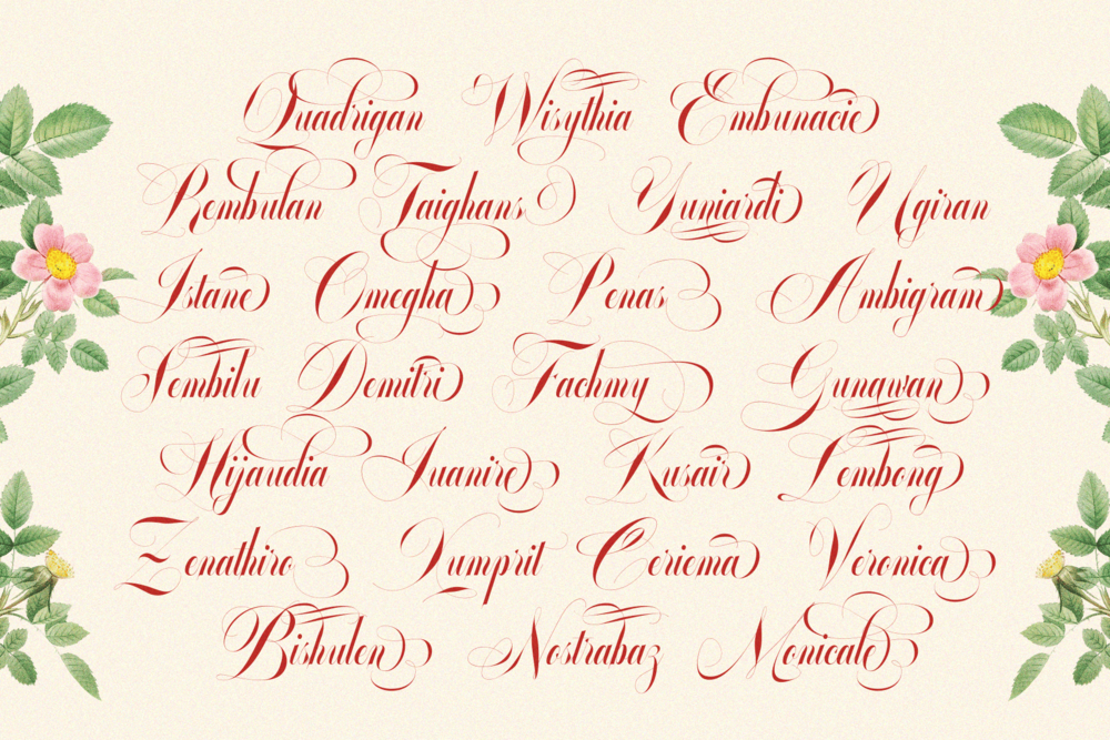 GLOWING ROMANCE — Calligraphy Luxury Font