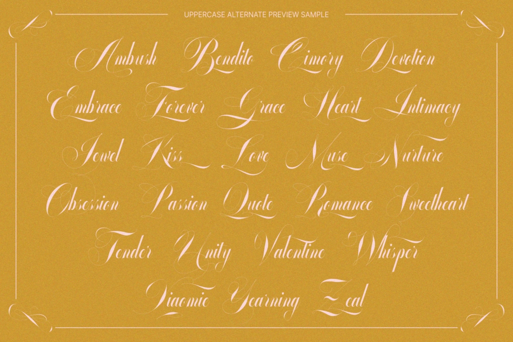 GLOWING ROMANCE — Calligraphy Luxury Font — image 20